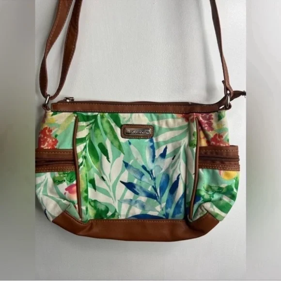 Rosetti Crossbody Tropical Print Bag / Purse - Picture 1 of 4